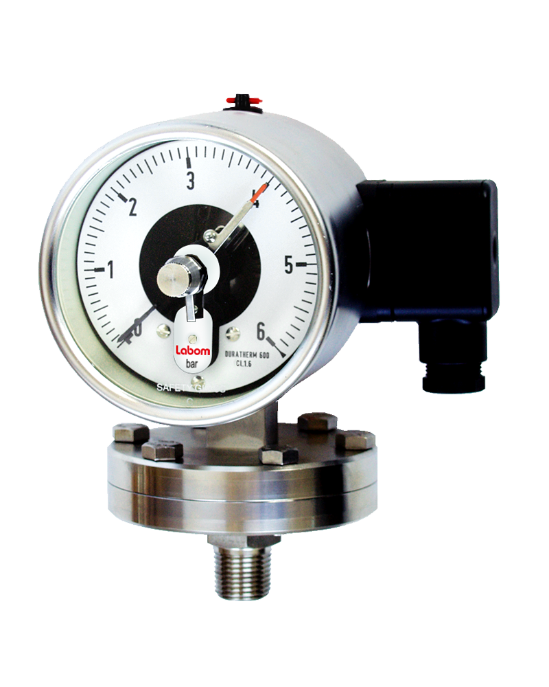 Labom diyaframlı kontaklı manometre BE2200 BE2201