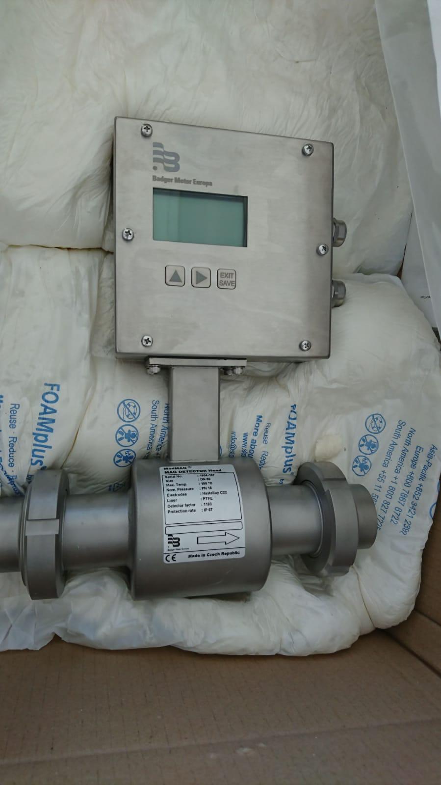 Badger Meter M1000 manyetik debimetre stok. Süt sayacı.