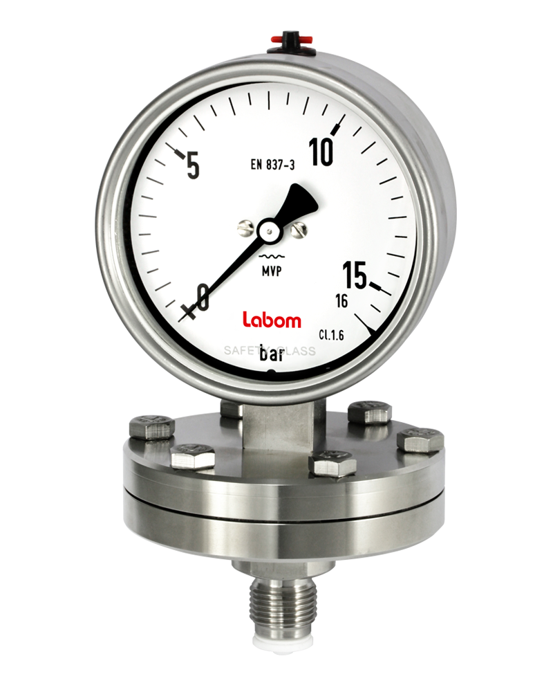 Labom  BA2220-A1011-D10011-S30-W4020-W1020 Ex-proof manometre