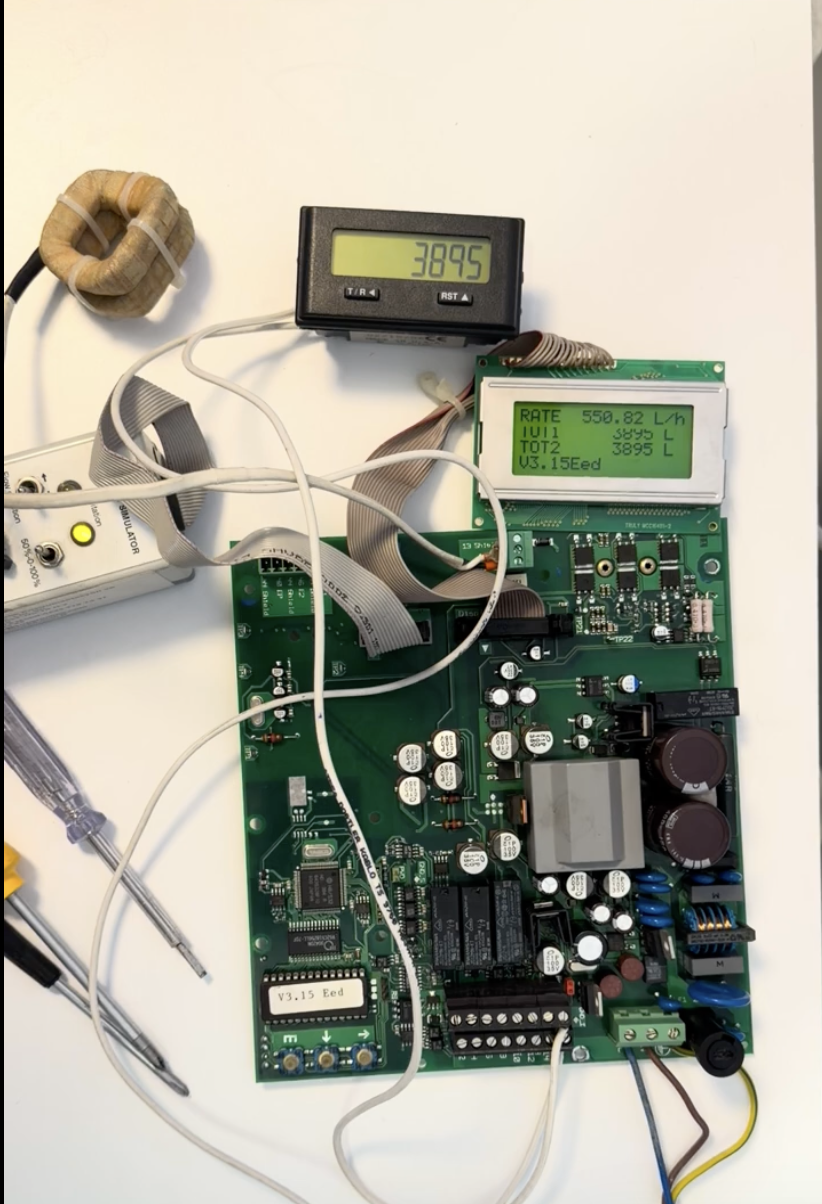 Badger Meter manyetik debimetre anakart test